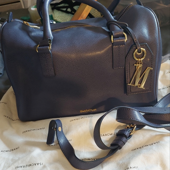 Isaac Mizrahi Handbags - Isaac mizrahi leather satchel purse